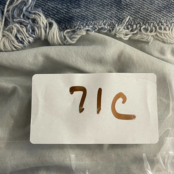 Trillnation Mens Jeans 38 Blue Denim Distressed Zipper Accents Skinny Acid Wash - Picture 9 of 14